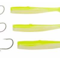 Savage Gear gumová nástraha Sandeel V2 14cm 33g Sinking Green Silver 2+1