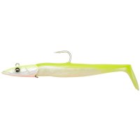 Savage Gear gumová nástraha Sandeel V2 14cm 33g Sinking Lemon Back 2+1