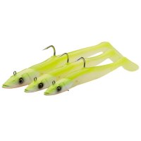 Savage Gear gumová nástraha Sandeel V2 15,5cm 46g Sinking Green Silver 2+1