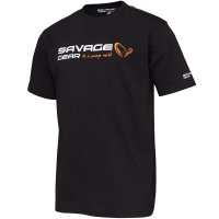 Savage Gear triko Signature Logo T-Shirt Black Ink vel. XL