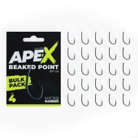 RidgeMonkey háčky Ape-X Beaked Point Barbed Bulk Pack 25 ks vel.4