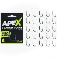 RidgeMonkey háčky Ape-X Beaked Point Barbed Bulk Pack 25 ks vel.6
