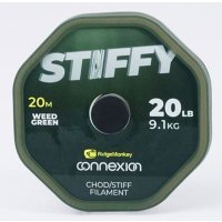 RidgeMonkey vlasec Connexion Stiffy Chod/Stiff Filament 20m 25lb weed green