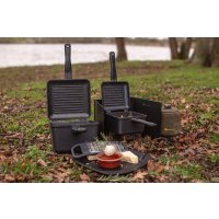 RidgeMonkey pánev Connect Deep Pan and Griddle Granite Edition