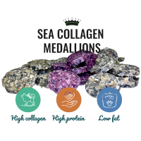 LK Baits Pet Luxusní Medailonky ze Sušené Kůže Tresky s Mrkví,40g