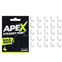 RidgeMonkey háčky Ape-X Straight Point Bulk Pack 25ks vel.4
