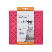 LickiMat Lízací Podložka Buddy pro Kočky Růžová