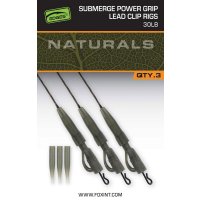 Fox montáž Naturals Submerge Power Grip Lead Clip Leaders 30lb 75cm 3ks