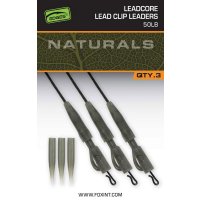 Fox montáž Naturals Leadcore Power Grip Lead Clip Leaders 75cm 3ks 50lb