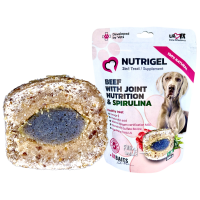 LK Baits Pet Nutrigel Dog, Hovězí s Kloubní Výživou a Spirulinou ,L-XL,200g