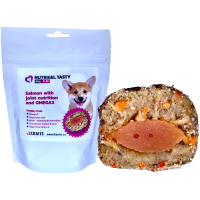 LK Baits Pet Nutrigel Dog, Losos s kĺbovou výživou a OMEGA-3,S-M,150g