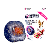 LK Baits Pet Nutrigo Dog Pamlsek Jehněčí se Zeleninovou Omáčkou,S-M,150g