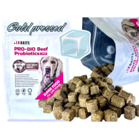 LK Baits Pet PRO-BIO, Hovězí Granule Lisované za Studena s Probiotiky, Small 1kg