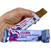 LK Baits Pet SNACK FIT, Treska-Herring-Dýně, 20g