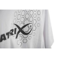 Matrix triko Hex Print T-Shirt White