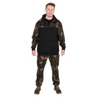 Fox mikina LW Black/Camo Split Zip Hoody