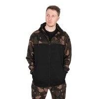 Fox mikina LW Black/Camo Split Zip Hoody