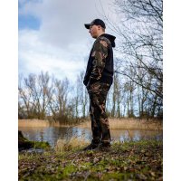 Fox mikina LW Black/Camo Split Zip Hoody