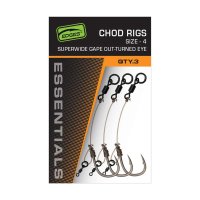 Fox návazec Edges Super Wide Gape Chod Rigs vel.4