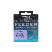 Drennan návazce Fluorocarbon Feeder Wide Gape vel.16 / 3,3lb