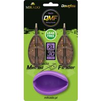 Mikado sada krmítek Method Feeder "DOUGLAS" Q.M.F. SET XL - 2x80g + 1ks forma