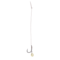 Mikado návazec Method Feeder 10cm s gumičkou, Barbed háček, pletenka 0.12mm