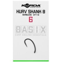 Korda háčky Basix Kurv Shank B vel.6 barbless