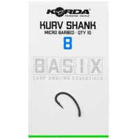 Korda háčky Basix Kurv Shank vel.8 micro barbed