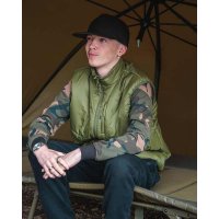 Fox vesta Olive quilted 100 Gilet vel. M