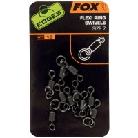 Fox obratlíky s kroužkem Flexi Ring Swivels vel. 7, 10ks