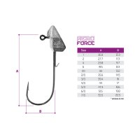 Delphin jigová hlava Standup jig s držákem AeroFORCE 5ks