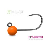 Delphin wolframový jig  T-AREA BL 5ks fluo oranžový 4mm 0,6g vel.6