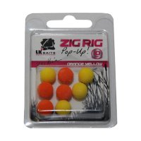 LK Baits ZIG RIG Pop–Up 10 mm – Orange/Yellow