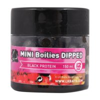 LK Baits Mini Boilies in Dip Black Protein 12mm 150ml