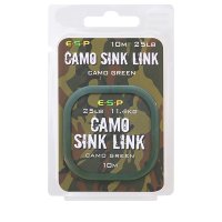 ESP návazcová šňůrka Camo Sink Link Green 25lb 10m