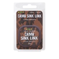 ESP návazcová šňůrka Camo Sink Link Brown 15lb 10m