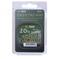 Drennan ocelové lanko Green Pike Wire 20lb