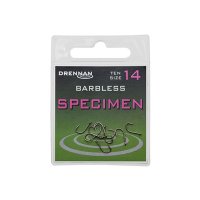 Drennan háčky bez protihrotu Specimen Barbless vel. 8