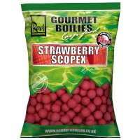 RH Boilies Strawberry & Scopex  15mm  1kg