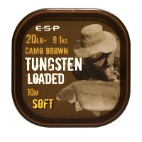 ESP šňůrka Tungsten Loaded 10m 20lb 9,1kg Camo Brown Soft
