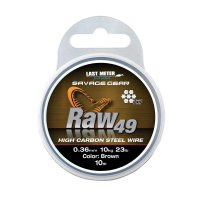 Savage Gear lanko RAW49 0,36mm 11kg 24lb Uncoated Brown 10m