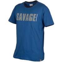 Savage Gear triko Simply Savage Tee modré