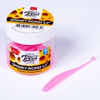 Lucky John gumové nástrahy Spanky Worm 3,2" 10ks - barva F05