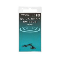 Drennan Quick Snap Swivels vel. 18