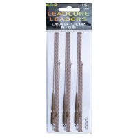 ESP návazec Leadcore Lead Clip 1,5m Sandy Gravel
