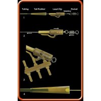 ESP závěsky s převlekem Ejector Lead Clips vel. 9 Green