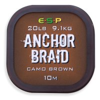 ESP návazcová šňůrka Anchor Braid Gravel Brown 20lb, 10 m