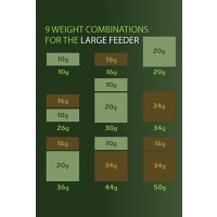 Drennan krmítko Variweight Feeder Large
