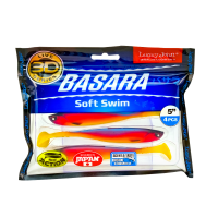 Lucky John 3D Basara Soft Swim 5" barva PG06 - 4ks