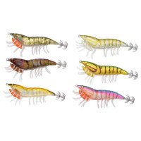 Savage Gear imitace hmyzu 3DHybrid Shrimp 9,2cm 21g EGI Jig Glitter 10-Burnt Ora